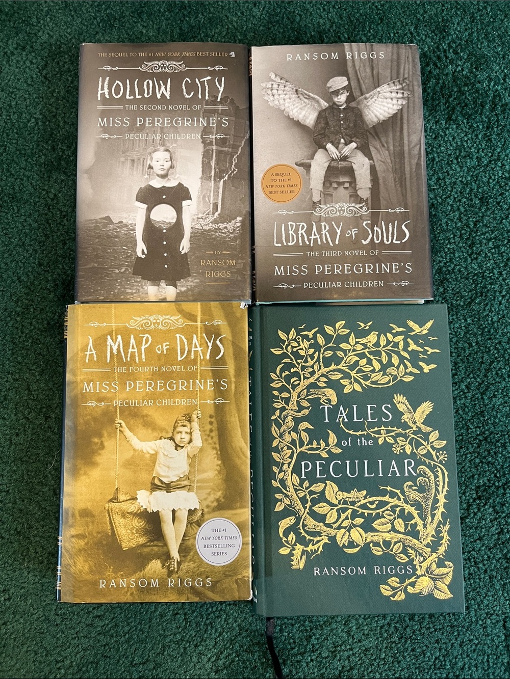 Lot of hardback Miss Peregrine’s books by Ransom Riggs